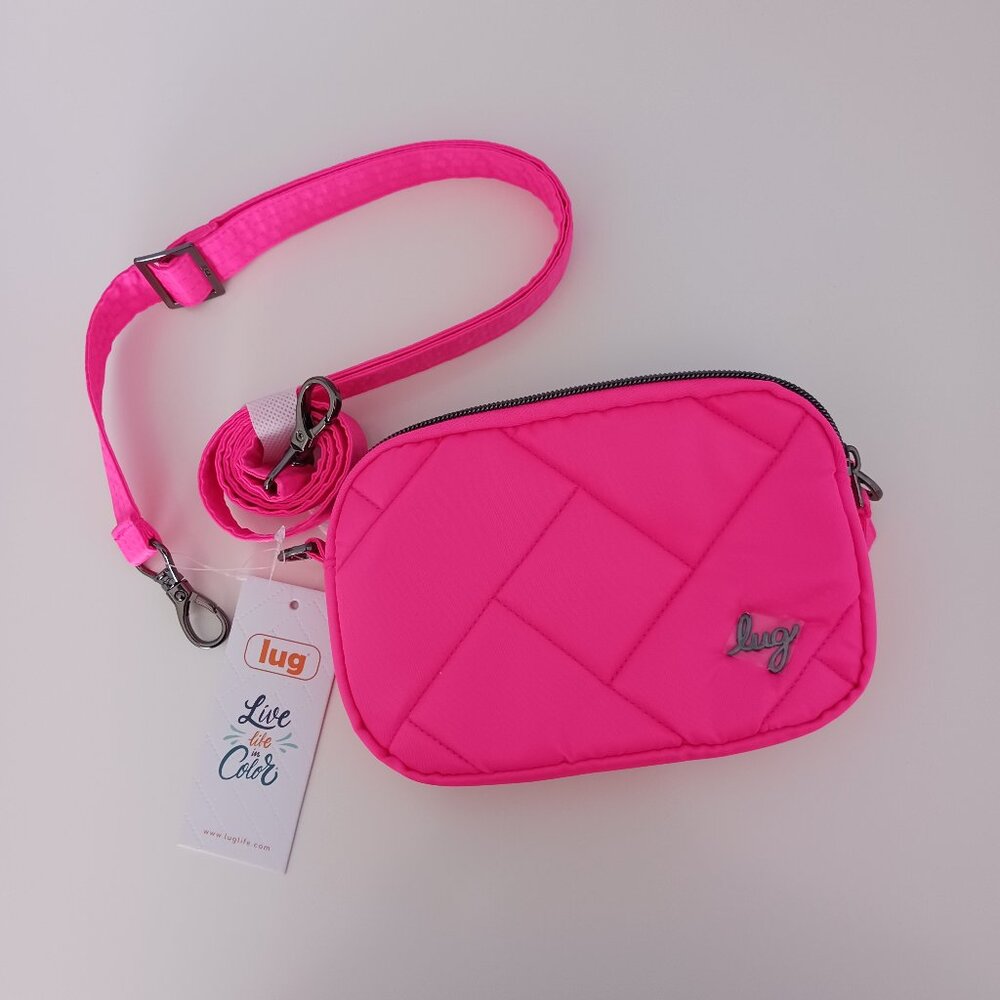NWT Lug crossbody bag - coupe se hot pink